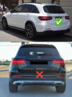 Mercedes GLC X253 2015–2022 Zadnji difuzor z izpušnimi zaključki (dizajn AMG43) fotografija 4