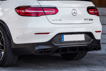 Mercedes GLC Coupé C253 2016–2023 Zadnji difuzor z zaključki Black (AMG63 dizajn) fotografija 2