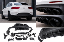 Mercedes GLC Coupé C253 2016–2023 Zadnji difuzor z izpušnimi zaključki (AMG43 dizajn) fotografija 1