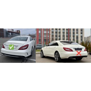 Zadnji difuzor z izpušnimi zaključki Black (2015-2018, dizajn CLS63) fotografija 3