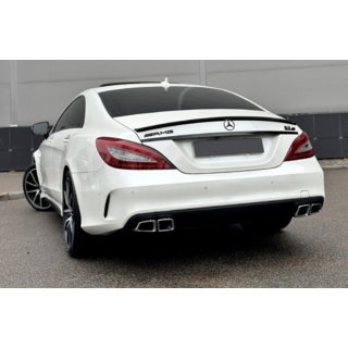 Zadnji difuzor z izpušnimi zaključki Black (2015-2018, dizajn CLS63) fotografija 1
