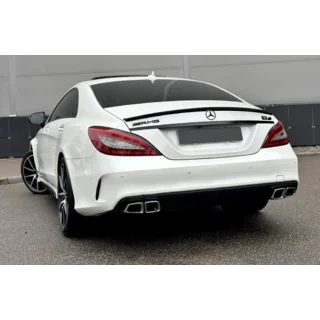 Zadnji difuzor z izpušnimi zaključki Black (2015-2018, dizajn CLS63)