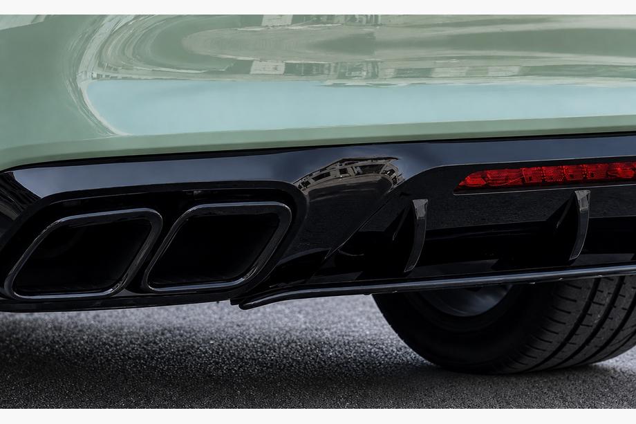 Mercedes CLS C218 2011–2018 Zadnji difuzor z izpušnimi zaključki Black (2015-2018, GT63 Design) Fotografija 2