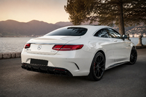 Mercedes S-class C217 Coupe 2014–2020 Zadnji difuzor z izpušnimi zaključki Black (2018-2020) fotografija 3