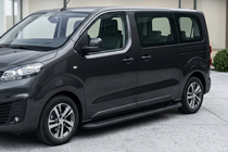 Opel Zafira Life 2019– Stranski pragovi Tayga Black (2 kosa, aluminij) XS – kratka medosna razdalja fotografija 1