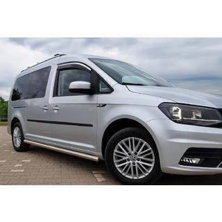 Vetrni deflektorji za okna s kromirano letvico Niken Luxury (2 kosa) fotografija 4