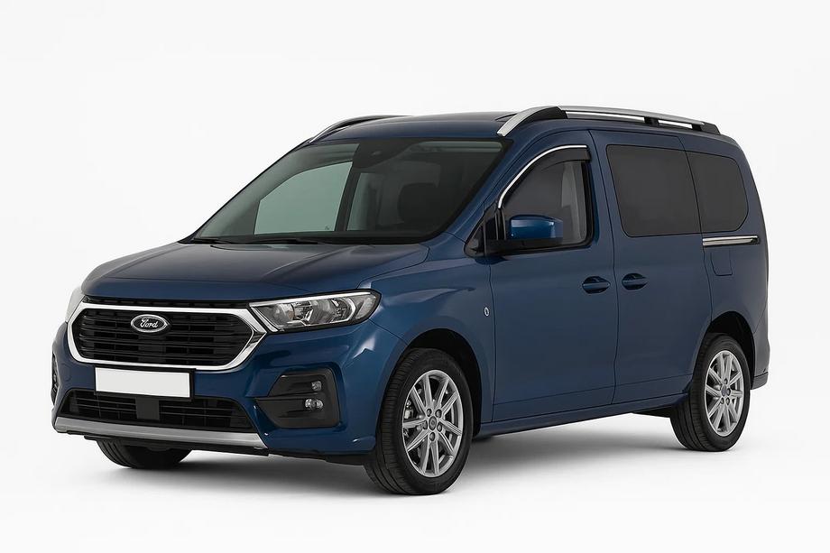 Ford Connect 2021– Vetrni deflektorji za okna s kromirano letvico Niken Luxury (2 kosa) Fotografija 1