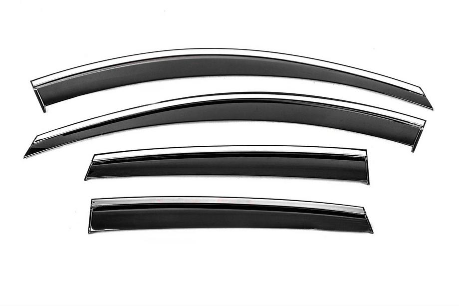 Chevrolet Captiva 2006–2019 Vetrni deflektorji oken s kromirano letvijo Niken Luxury (4 kosi) Image