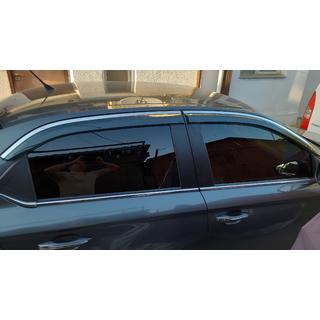 Vetrni deflektorji oken s kromirano letvijo Niken Luxury (4 kosi) fotografija 1