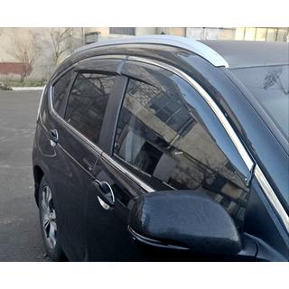 Vetrni deflektorji oken s kromirano letvijo Niken Luxury (4 kosi) fotografija 1