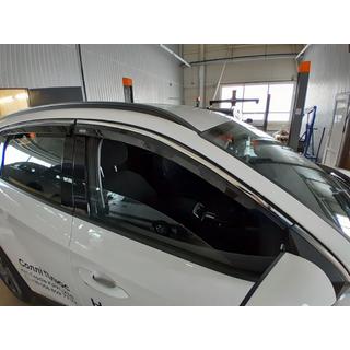 Vetrni deflektorji oken s kromirano letvijo Niken Luxury (4 kosi) Hyundai Tucson NX4 2021– fotografija 1
