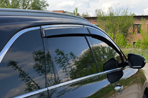 Kia Sorento III UM 2014–2020 Vetrni deflektorji oken s kromirano letvijo Niken Luxury (4 kosi) fotografija 3