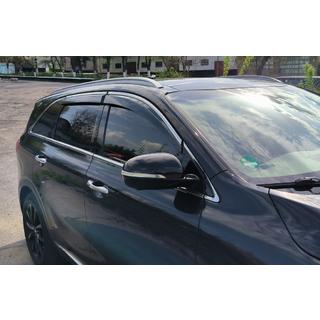 Vetrni deflektorji oken s kromirano letvijo Niken Luxury (4 kosi) Kia Sorento III UM 2014–2020 fotografija 1
