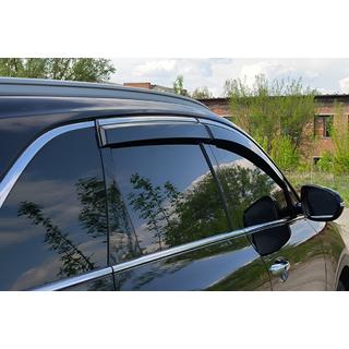 Vetrni deflektorji oken s kromirano letvijo Niken Luxury (4 kosi) Kia Sorento III UM 2014–2020 fotografija 3