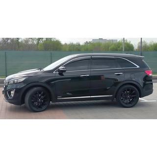 Vetrni deflektorji oken s kromirano letvijo Niken Luxury (4 kosi) Kia Sorento III UM 2014–2020 fotografija 4