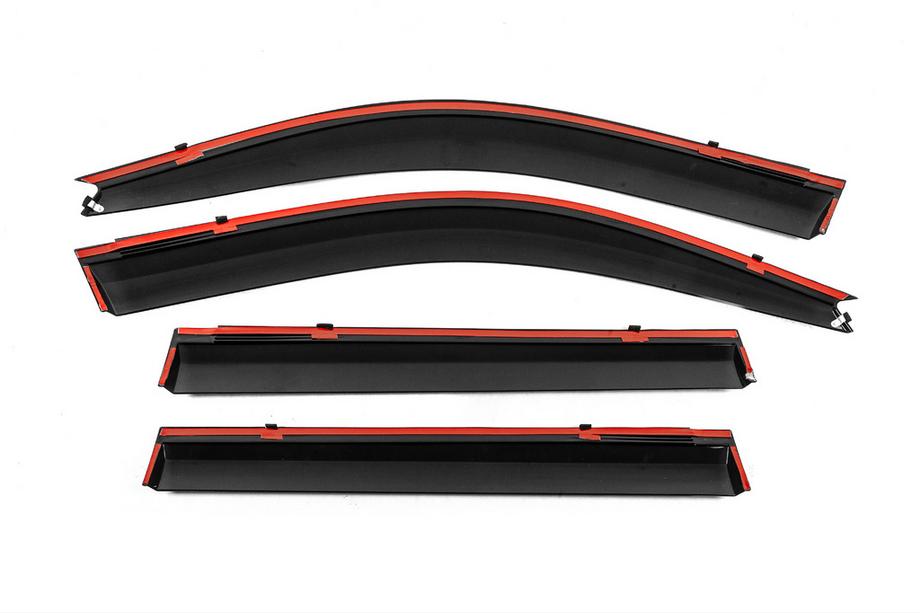 Toyota Land Cruiser Prado 120 2002–2009 Vetrni deflektorji oken s kromirano letvijo Niken Luxury (4 kosi) Fotografija 4
