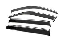 Toyota Land Cruiser 100 1998–2007 Vetrni deflektorji oken s kromirano letvijo Niken Luxury (4 kosi) fotografija 2