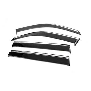 Vetrni deflektorji oken s kromirano letvijo Niken Luxury (4 kosi) Toyota Land Cruiser 100 1998–2007 fotografija 2