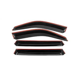 Vetrni deflektorji oken s kromirano letvijo Niken Luxury (4 kosi) Toyota Land Cruiser 100 1998–2007 fotografija 3