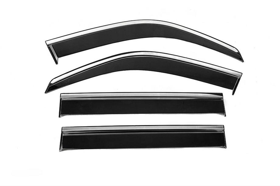 Toyota Land Cruiser 100 1998–2007 Vetrni deflektorji oken s kromirano letvijo Niken Luxury (4 kosi) Image