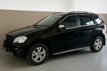Mercedes ML W164 2005–2011 Vetrni deflektorji oken s kromirano letvijo Niken Luxury (4 kosi) fotografija 4