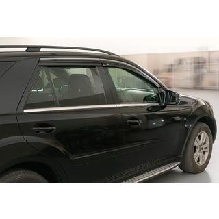Vetrni deflektorji oken s kromirano letvijo Niken Luxury (4 kosi) fotografija 3
