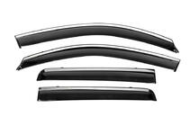 Mitsubishi Outlander 2006–2012 Vetrni deflektorji oken s kromirano letvijo Niken Luxury (4 kosi) fotografija 1