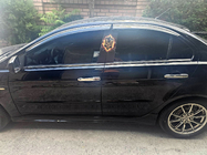 Mitsubishi Lancer X 2008– Vetrni deflektorji oken s kromirano letvijo Niken Luxury (4 kosi) fotografija 1