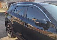 Mazda CX-5 2012–2017 Vetrni deflektorji oken s kromirano letvijo Niken Luxury (4 kosi) fotografija 2