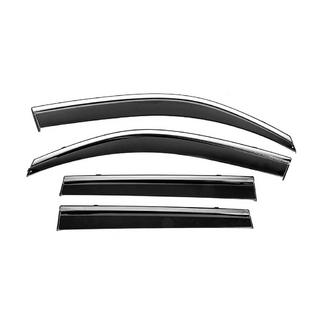 Vetrni deflektorji oken s kromirano letvijo Niken Luxury (4 kosi) fotografija 1