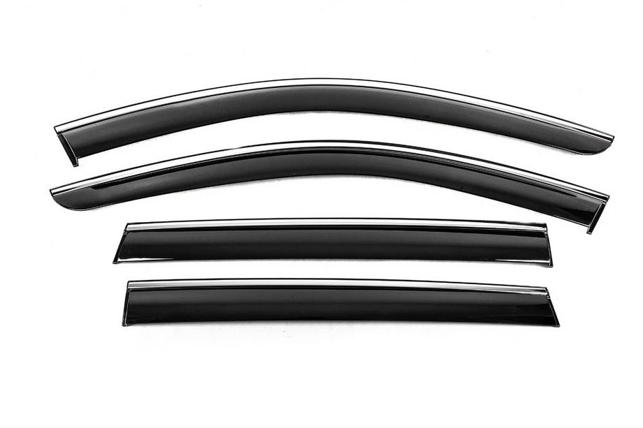 Subaru Outback 2009–2014 Vetrni deflektorji oken s kromirano letvijo Niken Luxury (4 kosi) Image