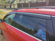 Skoda Octavia III A7 2013–2019 Vetrni deflektorji za okna s kromirano letvico Niken Luxury (SW, 4 kosi) fotografija 2