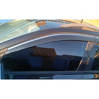 Vetrni deflektorji za okna s kromirano letvico Niken Luxury (SW, 4 kosi) Skoda Octavia III A7 2013–2019 fotografija 4