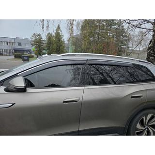 Vetrni deflektorji oken s kromirano letvijo Niken Luxury (4 kosi) fotografija 1