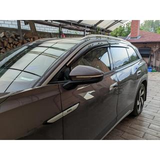 Vetrni deflektorji oken s kromirano letvijo Niken Luxury (4 kosi) fotografija 4