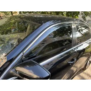 Vetrni deflektorji za okna s kromirano letvijo Niken Luxury (USA, 4 kosi)