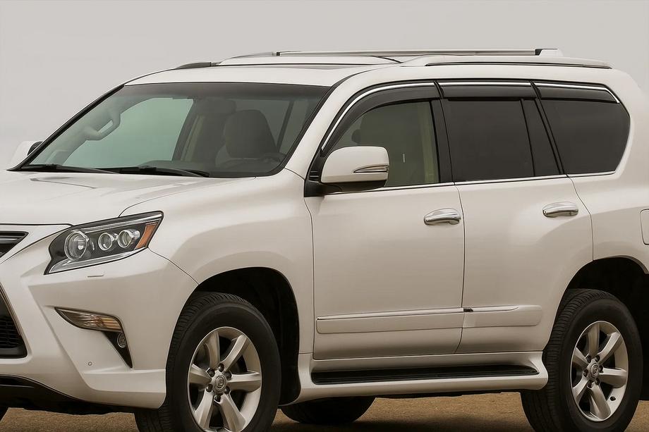 Lexus GX460 2009–2023 Okenski vetrni deflektorji s kromiranim okrasnim trakom Niken Luxury (6 kos) Image