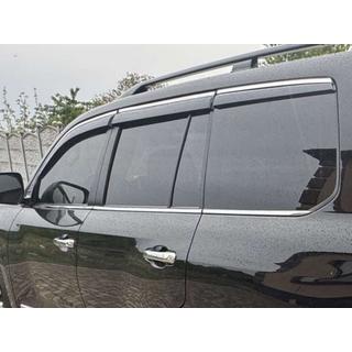 Vetrni deflektorji za okna s kromiranim trakom Niken Luxury (2008-2015, 6 kos) fotografija 3