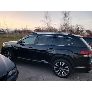 Okenski vetrni deflektorji s kromiranim okrasnim trakom Niken Luxury (6 kos) fotografija 3
