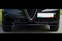 Alfa Romeo Stelvio 2016– Sprednji lip spojler DPT V-1 (ABS, sijajno črna) fotografija 1