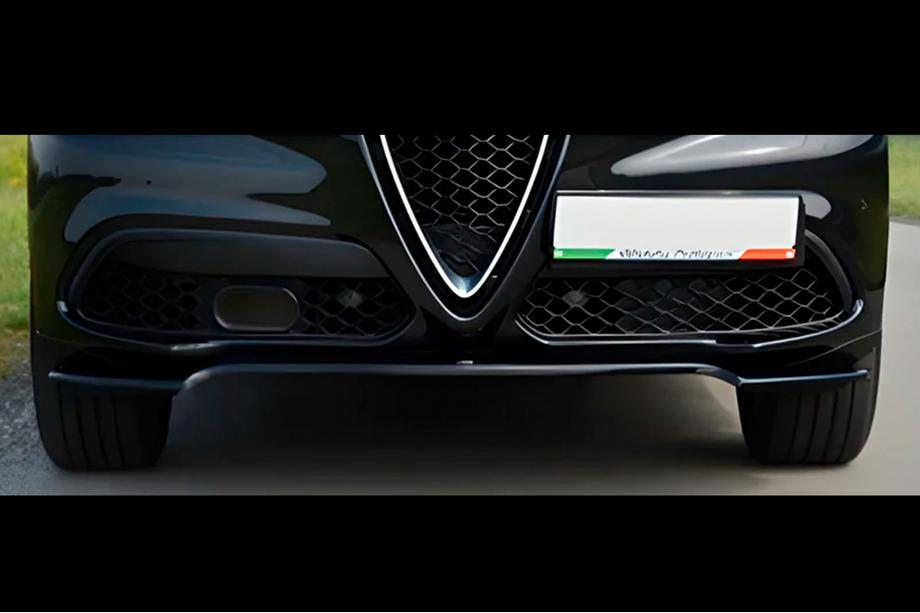 Alfa Romeo Stelvio 2016– Sprednji lip spojler DPT V-1 (ABS, sijajno črna) Image