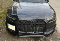 Audi A4 B9 2015–2024 Sprednji lip spojler DPT V-1 (za S-Line, 2015-2019, visok sijaj črna) fotografija 6