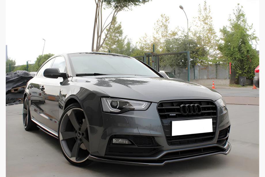 Audi A5 2007–2015 Sprednji lip spojler DPT (za S-Line, 2011-2015, črni visok sijaj) Image