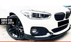 BMW serija 1 F20/F21 2011–2019 Sprednji lip spojler DPT V-2 (za M Performance, sijajno črna, 4 kosi) fotografija 1
