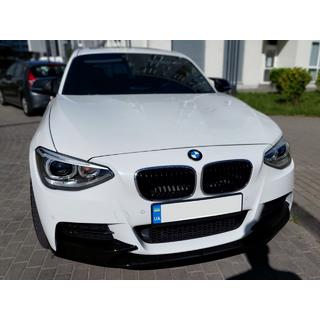 Prednji lip spojler DPT V-1 (za M Performance, črni visok sijaj, 2 kosa) fotografija 4