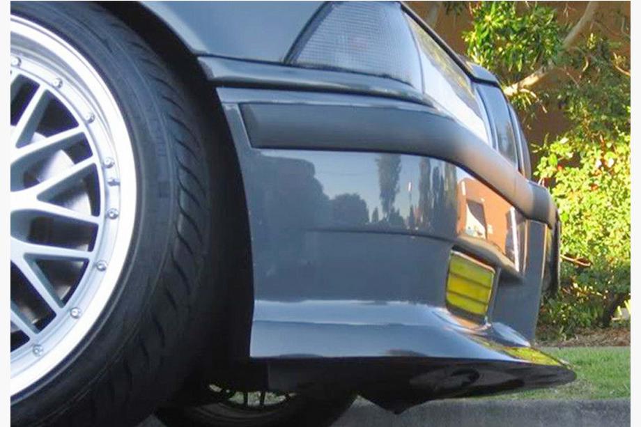 BMW serija 3 E36 1990–2000 DPT sprednji lip spojler (za M3, sijaj črna) Fotografija 2