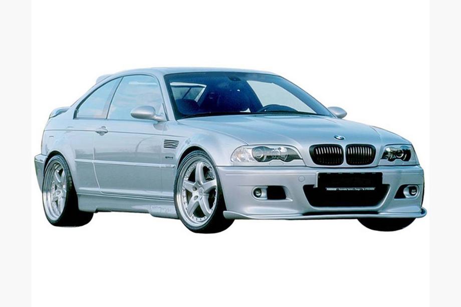 BMW serija 3 E46 1998–2006 DPT sprednji lip spojler odbijača (za Hamman, črna visok sijaj) Fotografija 2