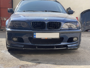 BMW serija 3 E46 1998–2006 Sprednji lip spojler DPT V-1 (za M Sport, črna visok sijaj) fotografija 1