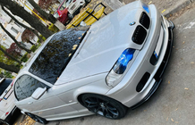 BMW serija 3 E46 1998–2006 Sprednji lip spojler DPT V-1 (za M Sport, črna visok sijaj) fotografija 5