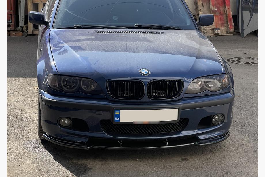 BMW serija 3 E46 1998–2006 Sprednji lip spojler DPT V-1 (za M Sport, črna visok sijaj) Fotografija 7